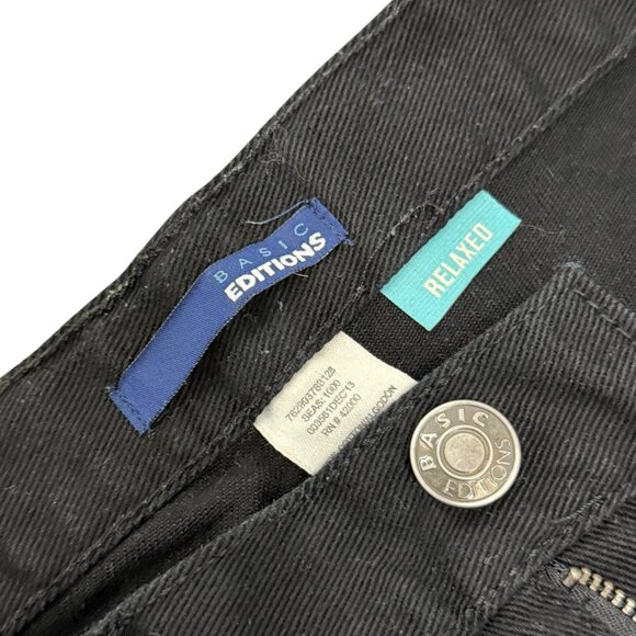 Men’s Basic Editions jeans black denim 2000s - Picture 2 of 7